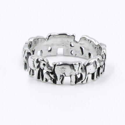 925 Sterling Silver handmade Elephant Ring For Women