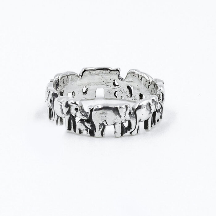 925 Sterling Silver handmade Elephant Ring For Women