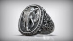 925 Sterling Silver Oxidized Finish Elephant Ring