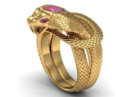 Snake Ruby Ring For Women