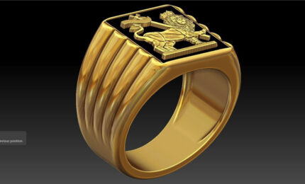 Lion Flag Ring For Men Women