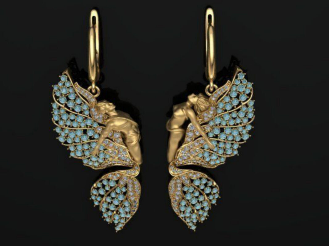 Mermaid Dangle Earrings,