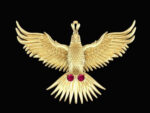 Eagle Garnet Pendant Necklace