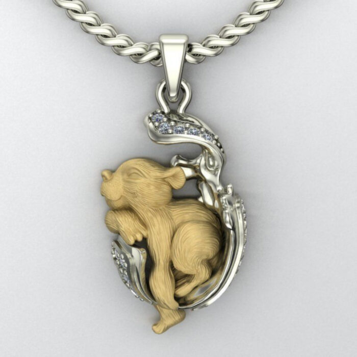 Judah Small Lion Pendant Necklace