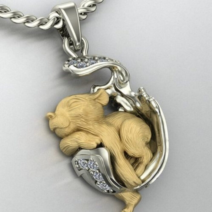 Judah Small Lion Pendant Necklace