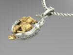 Judah Small Lion Pendant Necklace