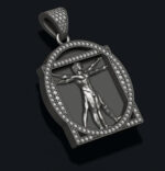 Vitruvian Man Pendant