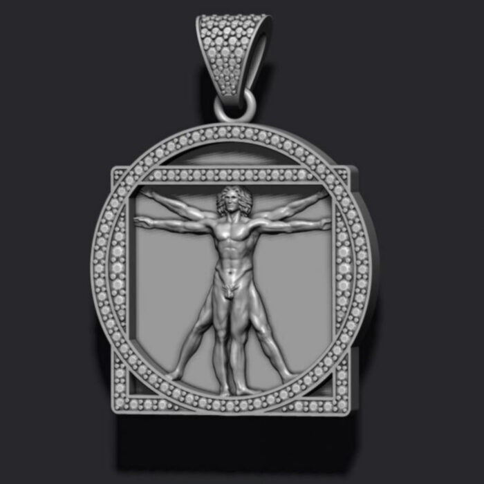 Vitruvian Man Pendant