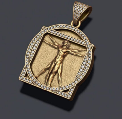 Vitruvian Man Pendant