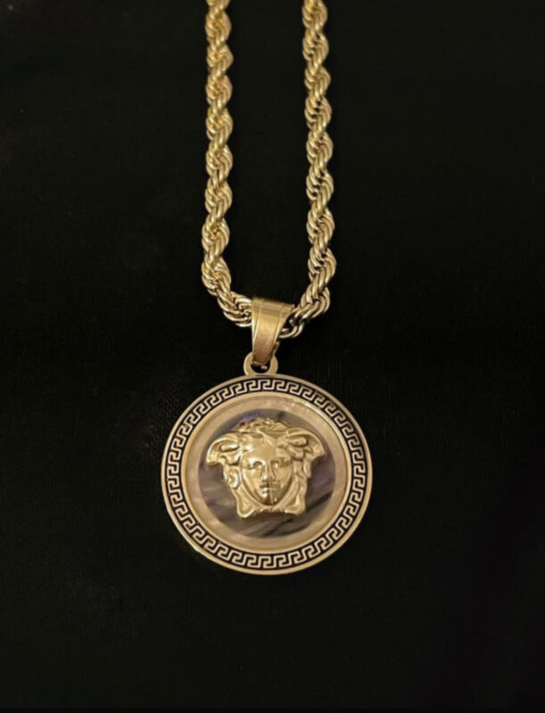 Medusa Head Coin Necklace