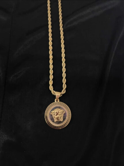 Medusa Head Coin Necklace