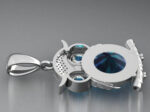 Owl Sapphire Pendant