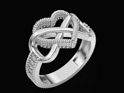 Heart Infinity Ring For Women