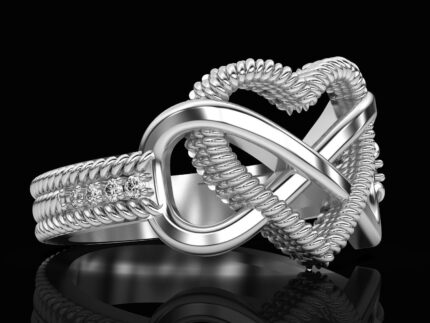 Heart Infinity Ring For Women