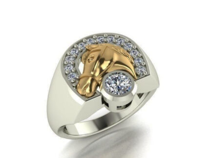 Horse Diamond Ring For Her Him