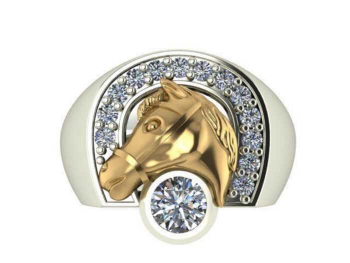 Horse Diamond Ring For Her Him