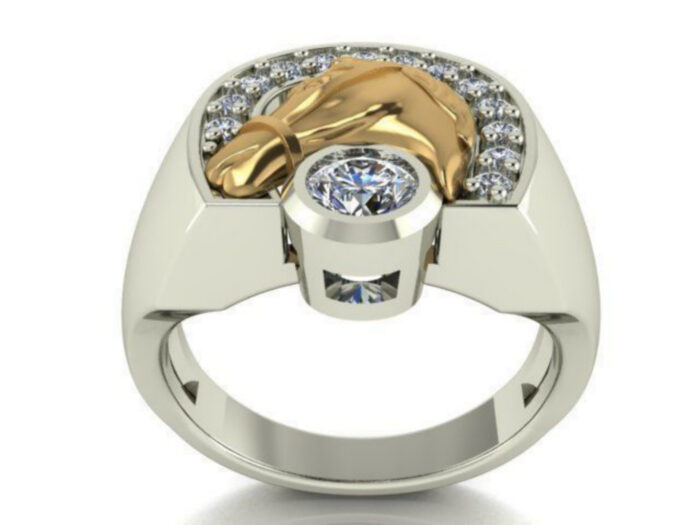 Horse Diamond Ring For Her Him