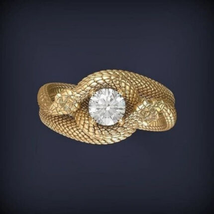 ouroboros Snake Ring For Women