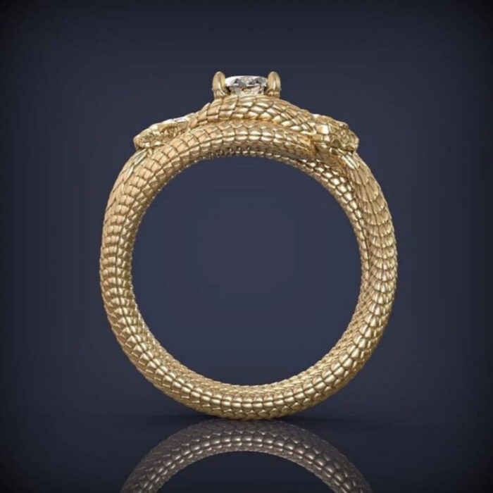 ouroboros Snake Ring For Women