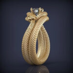 ouroboros Snake Ring For Women