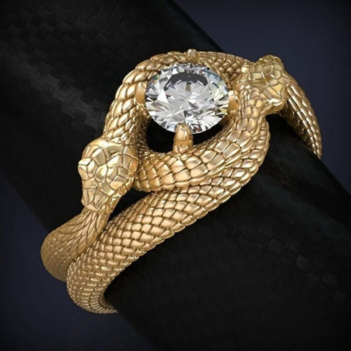 ouroboros Snake Ring For Women