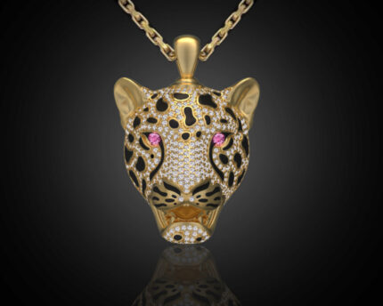 Diamond Panther Pendant For Women Men