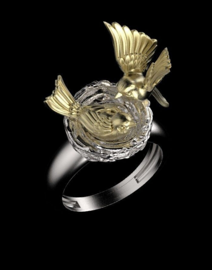 Birds Ring For Women