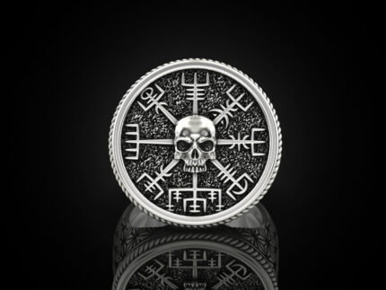 Skull Face Signet Ring For Men