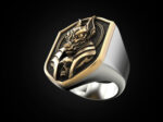 Bull & Skull Ring For Men Women