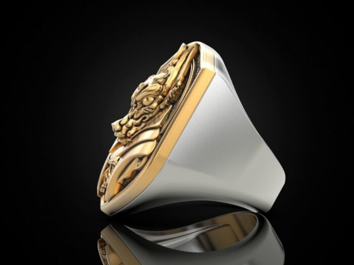 Bull & Skull Ring For Men Women