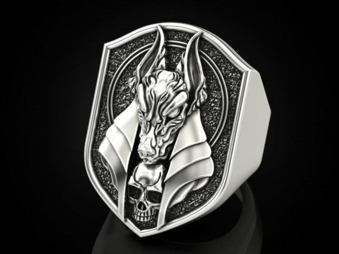 Bull & Skull Ring For Men Women