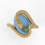 Blue Sapphire Snake Ring For Women Her Mom