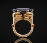 Black Onyx Hand Hug Ring