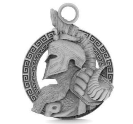 Spartan Helmet Shield Unisex Pendant