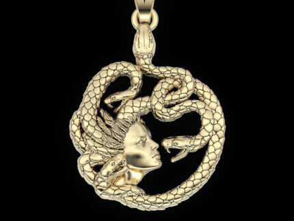 Medusa Snake Necklace For Women