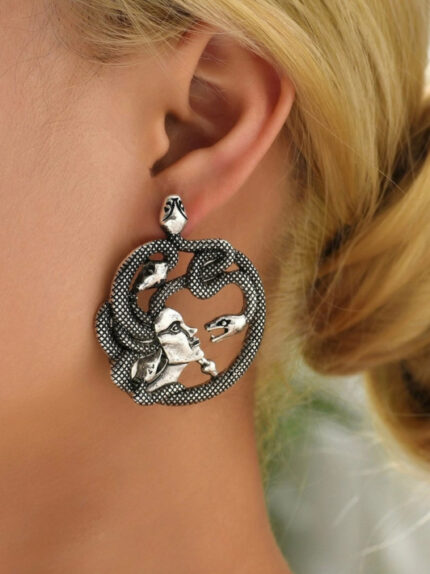 Medusa Snake Dangle And Drop Earrings For Women