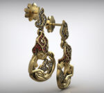 Medusa Gold Plating Earrings